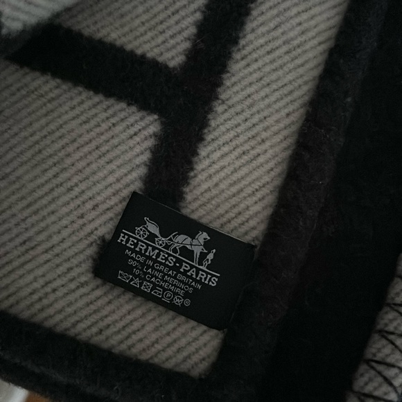 Hermes Bedding Hermes Classic Gris Fonce Large Blanket Throw Home